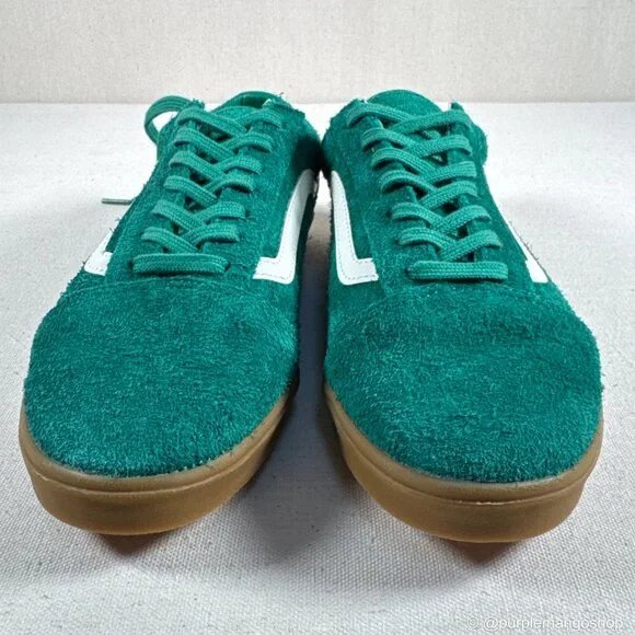 NWT VANS Old Skool Hairy Suede Green Gum Sole Skate Shoes | Men 6/Women 7.5 - Picture 6 of 10